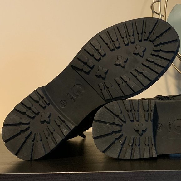 Nearly New (Only Worn Once) G by Guess Edgy-Inspired Granted Lace-Up Combat Boot - Picture 6 of 16